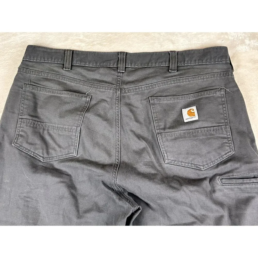 Carhartt Pants Men's 38x36 102517-039 Relaxed Fit Canvas Work Pants Gray